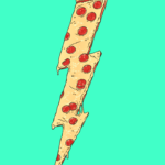 2024 Pizza bolt sticker